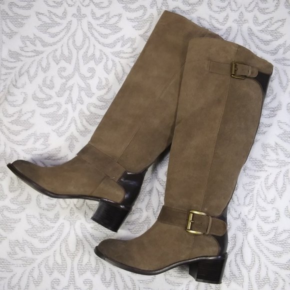 INC Pull-On Suede Knee Boots - Picture 1 of 8